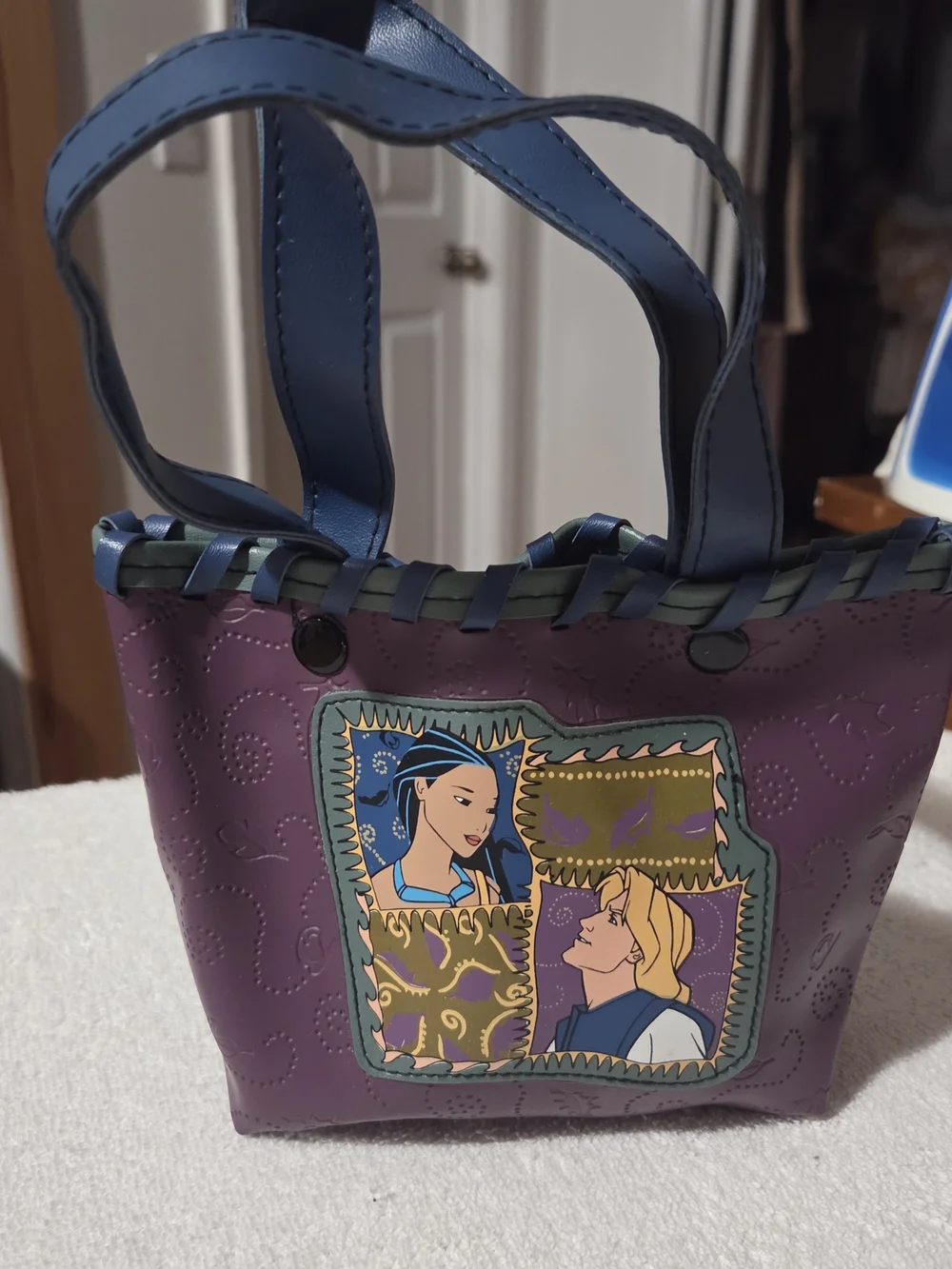Vintage 90s Disney Pocahontas Mini PVC Tote Bag 🌟